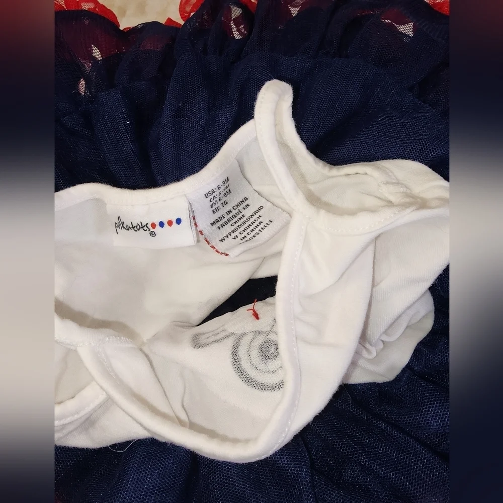 6-9 Month Girls Nautical Themed Dress with Anchor Design